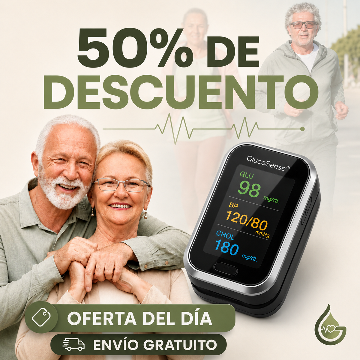 GlucoSense™ 3-in-1: Schmerzfreies Blutzuckermessgerät + Cholesterin + Blutdruck + Sauerstoff + KOSTENLOSER VERSAND