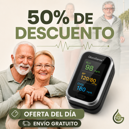 GlucoSense™ 3-in-1: Schmerzfreies Blutzuckermessgerät + Cholesterin + Blutdruck + Sauerstoff + KOSTENLOSER VERSAND