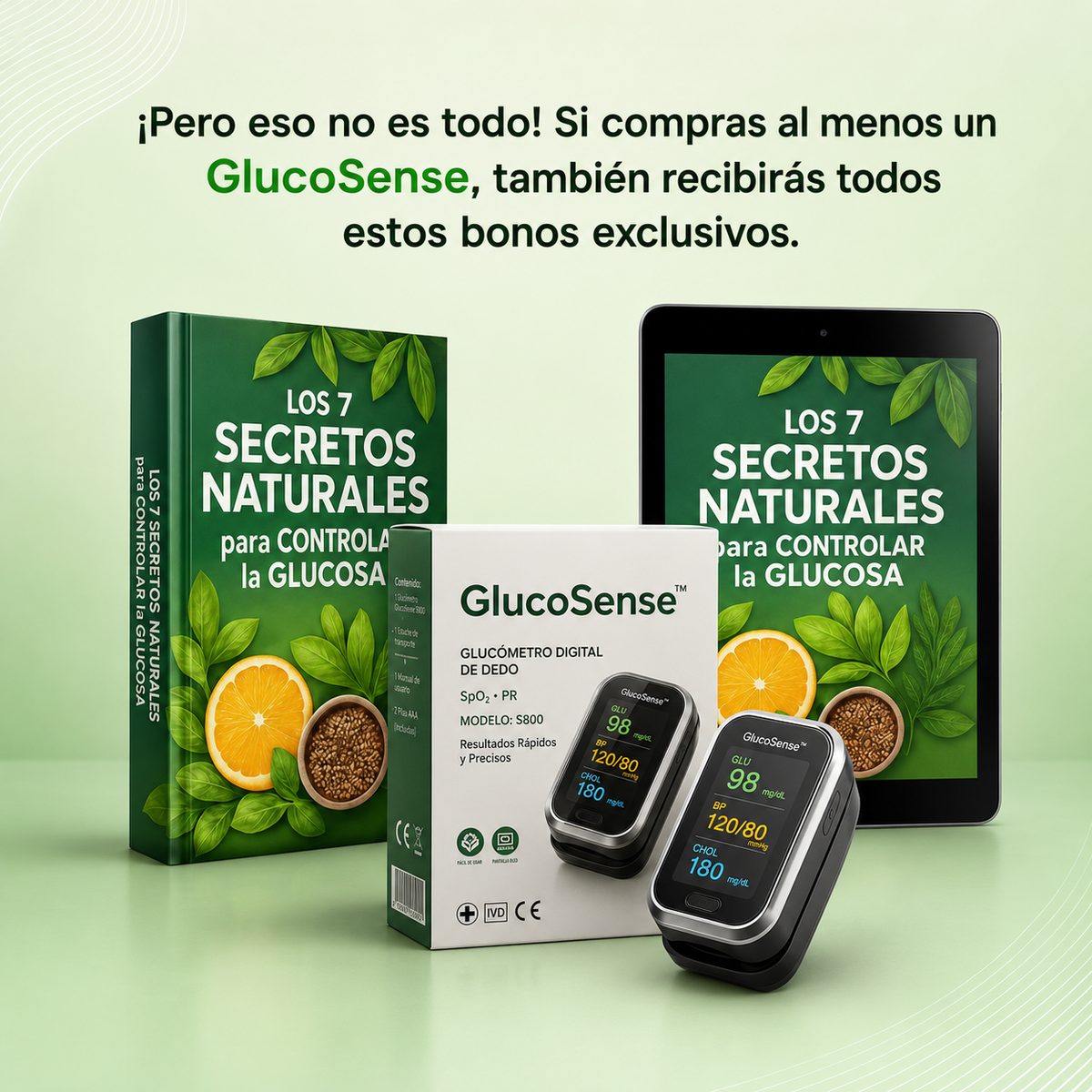 GlucoSense™ 3-in-1: Schmerzfreies Blutzuckermessgerät + Cholesterin + Blutdruck + Sauerstoff + KOSTENLOSER VERSAND